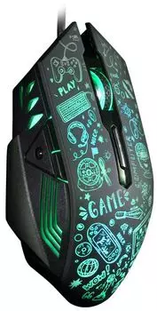 Мышь SmartBuy RUSH X15 SBM-745G-K проводная игровая черная (1/80)