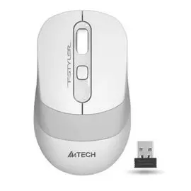 Мышь Wireless A4Tech FG10 WHITE бело-серая, 2000dpi, USB