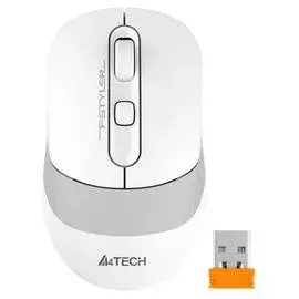 Мышь Wireless A4Tech Fstyler FB10C белый/серый оптическая (2400dpi) BT/Radio USB (4but) 1583792