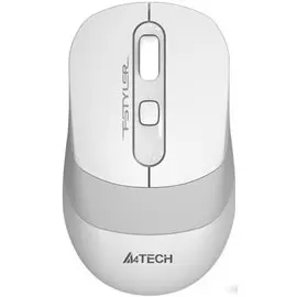 Мышь Wireless A4Tech Fstyler FG10S белый/серый оптическая (2000dpi) silent (4but) (1204069)