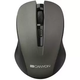 Мышь Wireless Canyon MW-1 CNE-CMSW1G серый, DPI 800/1000/1200 DPI, 3 кнопки и колесо прокрутки, прорезиненное покрытие