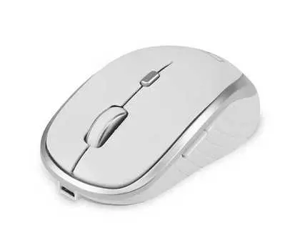 Мышь Wireless CBR CM 551R White 2,4 ГГц, на аккумуляторах, 800/1200/1600 dpi, 5 кнопок и колесо прокрутки, выключатель питания, кабель в комплекте, бе