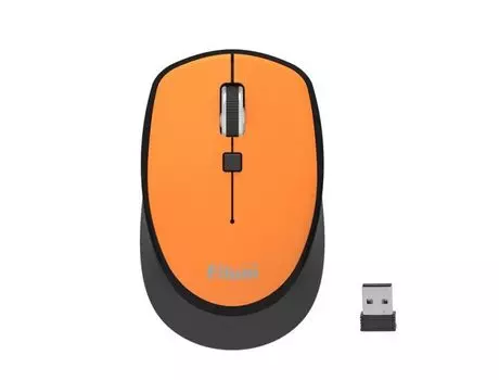 Мышь Wireless Filum FL-MW10-OE оптическая 2.4 ГГц USB 4 кл., DPI: 800/1200/1600, питание АА 1 шт., черная, Windows XP/Vista/7/8/10, MacOS