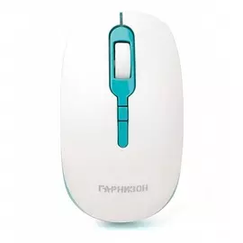 Мышь Wireless Гарнизон GMW-460-2 бело-бирюзовый, 1000 DPI, 2 кн. колесо-кнопка