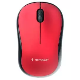 Мышь Wireless Gembird MUSW-270 красная, 2.4ГГц, 3 кнопки,1000DPI