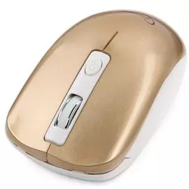 Мышь Wireless Gembird MUSW-400-G розово-золотая, 1600 dpi, 3 кнопки+колесо/кнопка
