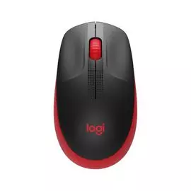 Мышь Wireless Logitech M190 910-005908 красный/черный оптическая (1000dpi) USB (2but)