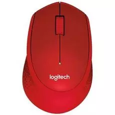 Мышь Wireless Logitech M330 Silent Plus 910-004911 red, USB, 1000dpi