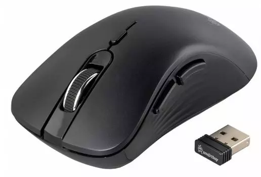 Мышь Wireless SmartBuy 616AG бесшумная, черная (1/40)