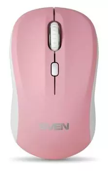 Мышь Wireless Sven SV-017842 RX-230W розовая (2,4 GHz, 3+1кл., 800-1600DPI, Soft Touch, блистер)