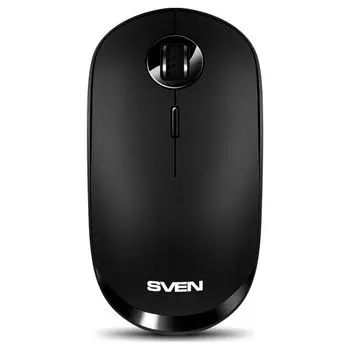 Мышь Wireless Sven RX-570SW SV-020910 черная (2.4GHz, BT, бесшумные клавиши., АКБ, 3+1кл., ST, 800-1600DPI, блист.)
