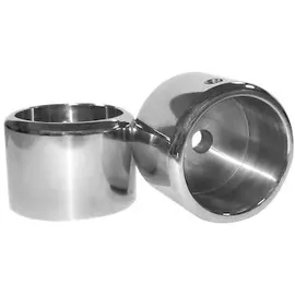 Набор CAME SALOON 40 (001PSSA04) из 2-х муфтовых соединений из нержавеющей стали с винтами для крепления горизонтальных планок ограждений 40 мм