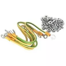 Набор Eurolan 60A-14-13GR проводов заземления, 4 провода 250 мм x 4,0 мм2, 4 провода 150 мм x 4,0 мм2