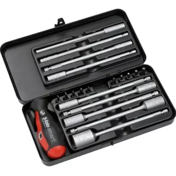 Набор Felo 06092036 бит SL/PH/Tx/PZ и дюймовых головок c рукояткой SMART в кейсе, 20 шт