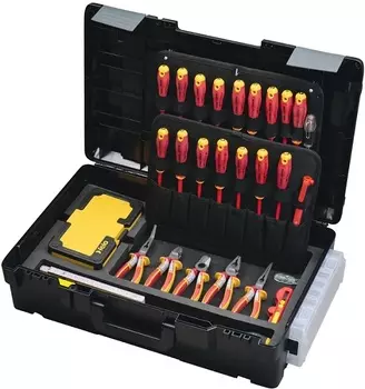 Набор инструментов Felo 41387818 для электромонтажника в кейсе, 78 предметов 41387818