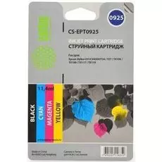 Набор картриджей Cactus CS-EPT0925 для Epson Stylus C91/CX4300/T26/ T27/TX106/TX109/TX117/TX119, 4 картриджа по 5,5мл