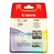 Набор картриджей Canon PG-510/CL-511 2970B010 для PIXMA MP260, чёрный/цветной