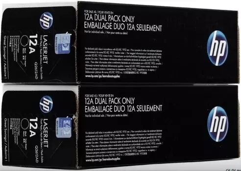 Набор картриджей HP Q2612AD dual pack, black