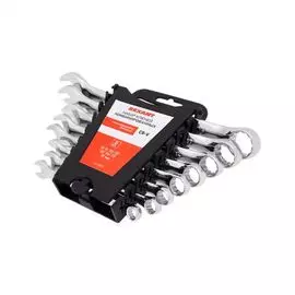 Набор ключей Rexant 12-5841 комбинированных (8-19 мм), 8 шт., CrV, зеркальное хромирование