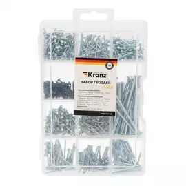 Набор KRANZ KR-01-3101-12 гвоздей 1260 шт.