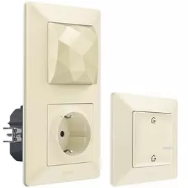 Набор Legrand 752296 Valena Life with NETATMO, стартовый пакет. Шлюз WiFi + умная розетка 2К+З 16А 230В + главный беспроводной выключатель "Я дома/Я в