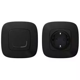 Набор Legrand 752854 Valena Allure with NETATMO, для управления бытовыми электроприборами. Умная розетка 2К+З 16А 230В + умный беспроводной 1-клавишны
