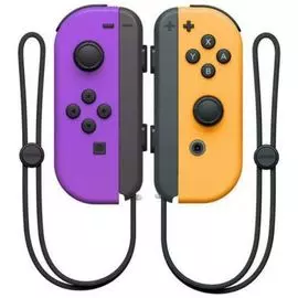 Набор Nintendo 2 контроллера Joy-Con (неоновый фиолетовый/неоновый оранжевый)