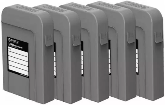 Набор Orico PHI-5S чехлов для HDD серый (5 шт)