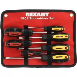 Набор Rexant 12-4703 отверток 7 предметов (крестовые и шлицевые)