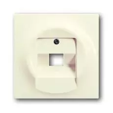 Накладка ABB 1753-0-0085 для телефонной розетки 1 пост с полем для надписи (бежевая)