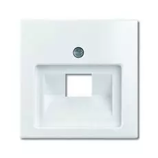 Накладка ABB 1753-0-0096 BASIC 55 на розетку телефонно-компьютерную 1 пост, IP20 (белая)