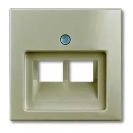 Накладка ABB 2CKA001753A0203 2-ой ТЛФ/комп розетки наклонной, шампань