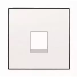 Накладка ABB 2CLA851700A1101 для телекоммуникационных розеток типа 8117... и/или 8118…, альпийский белый