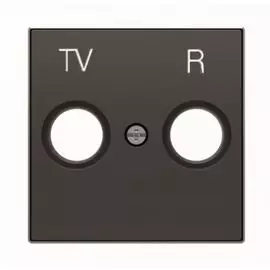 Накладка ABB 2CLA855000A1501 для TV-R розетки, чёрный бархат