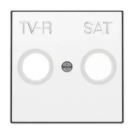 Накладка ABB 2CLA855010A1101 для TV-R-SAT розетки, альпийский белый
