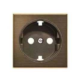 Накладка ABB 2CLA858800A1201 для розетки Schuko, античная латунь