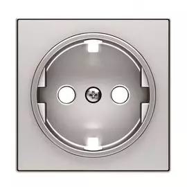 Накладка ABB 2CLA858800A1301 для розетки SCHUKO, серебристый алюминий