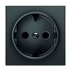 Накладка ABB 2CLA858800A1501 для розетки SCHUKO, чёрный бархат