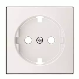 Накладка ABB 2CLA858890A1101 для розетки SCHUKO с плоской поверхностью. альпийский белый