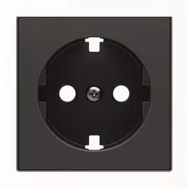 Накладка ABB 2CLA858890A1501 для розетки SCHUKO с плоской поверхностью, чёрный бархат