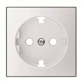 Накладка ABB 2CLA858890A2101 для розетки SCHUKO с плоской поверхностью, стекло белое