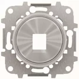 Накладка ABB 2CLA861810A1401 для 1-го суппорта/разъёма типа 2017... или 2018..., со стальным суппортом, кольцо "хром"