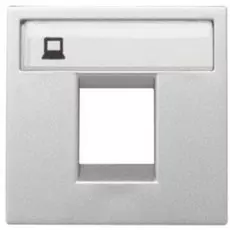 Накладка ABB N2218.1 PL 2CLA221810N1301 для суппорта/разъема 2017/2018, 2 модуля (серебро)