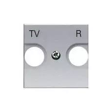 Накладка ABB N2250.8 PL 2CLA225080N1301 для TV-R розетки 2 модуля (серебро)