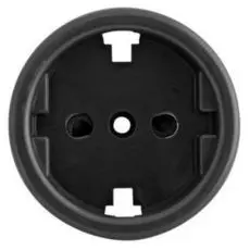 Накладка Bironi B3-061-23 на механизм розетки, для скрытого монтажа (крепежный шуруп в комплекте)