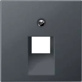 Накладка Jung A569-1BFPLUAANM 1-ой наклонной ТЛФ/комп розетки A 500 антрацит