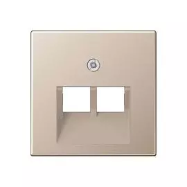 Накладка Jung A569-2BFPLUACH для модульных гнезд A 500 шампань