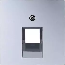 Накладка Jung EP569-1BFPLUAAL 1-ой ТЛФ/комп розетки EcoProfi цвет алюминий