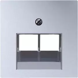 Накладка Jung EP569-2BFPLUAAL 2-ой ТЛФ/комп розетки EcoProfi цвет алюминий