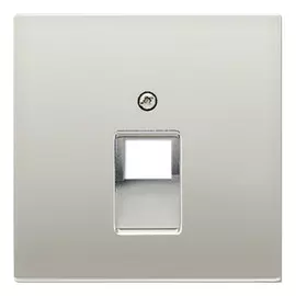 Накладка Jung ES2969-1UA 1-ой наклонной ТЛФ/комп розетки LS 990 Edelstahl